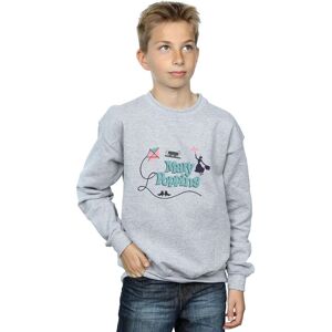 Disney Boy's Mary Poppins Logo Sweatshirt in Grey Size: 12-13 Years Grey 12-13 Years Disney Boy's Mary Poppins Logo Sweatshirt in Grey Size: 12-13 Years Grey 12-13 Years