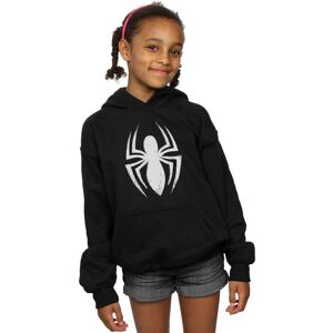 Marvel Girl's Spider-Man Ultimate Spider Logo Hoodie in Black Size: 7-8 Years Black 7-8 Years Marvel Girl's Spider-Man Ultimate Spider Logo Hoodie in Black Size: 7-8 Years Black 7-8 Years