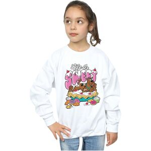 Scooby Doo Girl's Life Is Sweet Sweatshirt in White Size: 5-6 Years White 5-6 Years Scooby Doo Girl's Life Is Sweet Sweatshirt in White Size: 5-6 Years White 5-6 Years