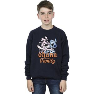 Disney Boy's Lilo & Stitch Ohana Angel Hug Sweatshirt in Navy Size: 7-8 Years Navy 7-8 Years Disney Boy's Lilo & Stitch Ohana Angel Hug Sweatshirt in Navy Size: 7-8 Years Navy 7-8 Years