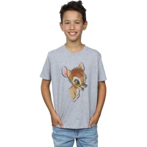 Disney Boy's Bambi Drawing T-Shirt in Grey Size: 7-8 Years Grey 7-8 Years Disney Boy's Bambi Drawing T-Shirt in Grey Size: 7-8 Years Grey 7-8 Years