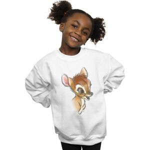Disney Girl's Bambi Drawing Sweatshirt in White Size: 7-8 Years White 7-8 Years Disney Girl's Bambi Drawing Sweatshirt in White Size: 7-8 Years White 7-8 Years