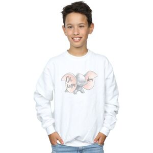 Disney Boy's Dumbo Happy Day Sweatshirt in White Size: 7-8 Years White 7-8 Years Disney Boy's Dumbo Happy Day Sweatshirt in White Size: 7-8 Years White 7-8 Years