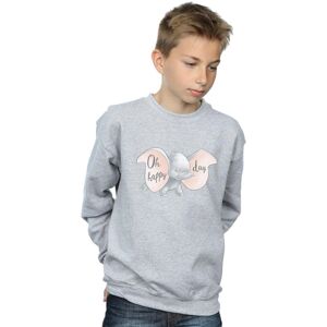 Disney Boy's Dumbo Happy Day Sweatshirt in Grey Size: 7-8 Years Grey 7-8 Years Disney Boy's Dumbo Happy Day Sweatshirt in Grey Size: 7-8 Years Grey 7-8 Years