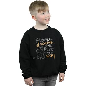 Disney Boy's Dumbo Follow Your Dream Sweatshirt in Black Size: 9 Years Black 9 Years Disney Boy's Dumbo Follow Your Dream Sweatshirt in Black Size: 9 Years Black 9 Years