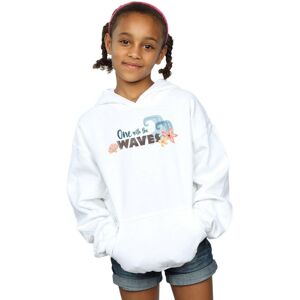 Disney Girl's Moana One With The Waves Hoodie in White Size: 9 Years White 9 Years Disney Girl's Moana One With The Waves Hoodie in White Size: 9 Years White 9 Years