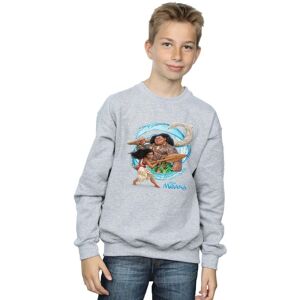 Disney Boy's Moana & Maui Wave Sweatshirt in Grey Size: 12-13 Years Grey 12-13 Years Disney Boy's Moana & Maui Wave Sweatshirt in Grey Size: 12-13 Years Grey 12-13 Years