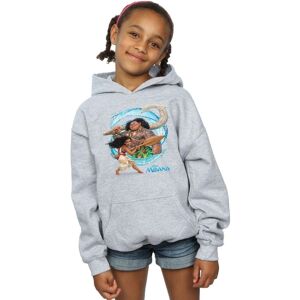 Disney Girl's Moana & Maui Wave Hoodie in Grey Size: 9 Years Grey 9 Years Disney Girl's Moana & Maui Wave Hoodie in Grey Size: 9 Years Grey 9 Years