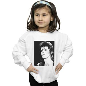 David Bowie Girl's Ziggy Looking Sweatshirt in White Size: 9 Years White 9 Years David Bowie Girl's Ziggy Looking Sweatshirt in White Size: 9 Years White 9 Years
