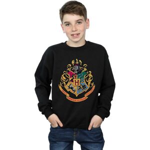 Harry Potter Boy's Hogwarts Crest Gold Ink Sweatshirt in Black Size: 7-8 Years Black 7-8 Years Harry Potter Boy's Hogwarts Crest Gold Ink Sweatshirt in Black Size: 7-8 Years Black 7-8 Years