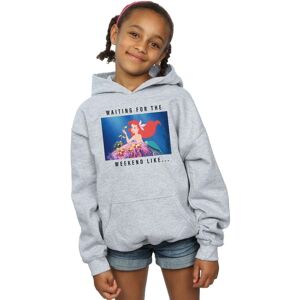 Disney Princess Girl's Ariel Waiting For The Weekend Hoodie in Grey Size: 7-8 Years Grey 7-8 Years Disney Princess Girl's Ariel Waiting For The Weekend Hoodie in Grey Size: 7-8 Years Grey 7-8 Years
