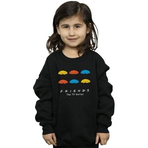 Friends Girl's Coloured Umbrellas Sweatshirt in Black Size: 7-8 Years Black 7-8 Years Friends Girl's Coloured Umbrellas Sweatshirt in Black Size: 7-8 Years Black 7-8 Years