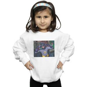 DC Comics Girl's Batman TV Series Batdance Photo Sweatshirt in White Size: 9 Years White 9 Years DC Comics Girl's Batman TV Series Batdance Photo Sweatshirt in White Size: 9 Years White 9 Years