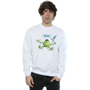 Disney Men's Monsters University Taped Mike Sweatshirt in White Size: XL White XL Disney Men's Monsters University Taped Mike Sweatshirt in White Size: XL White XL