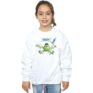 Disney Girl's Monsters University Taped Mike Sweatshirt in White Size: 9 Years White 9 Years Disney Girl's Monsters University Taped Mike Sweatshirt in White Size: 9 Years White 9 Years