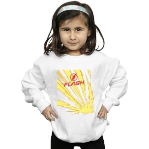 DC Comics Girl's The Flash Lightning Bolts Sweatshirt in White Size: 7-8 Years White 7-8 Years DC Comics Girl's The Flash Lightning Bolts Sweatshirt in White Size: 7-8 Years White 7-8 Years