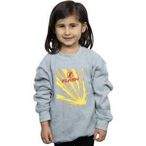 DC Comics Girl's The Flash Lightning Bolts Sweatshirt in Grey Size: 7-8 Years Grey 7-8 Years DC Comics Girl's The Flash Lightning Bolts Sweatshirt in Grey Size: 7-8 Years Grey 7-8 Years
