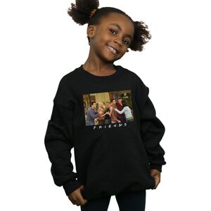 Friends Girl's Group Photo Apartment Sweatshirt in Black Size: 7-8 Years Black 7-8 Years Friends Girl's Group Photo Apartment Sweatshirt in Black Size: 7-8 Years Black 7-8 Years