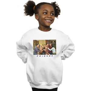 Friends Girl's Group Photo Apartment Sweatshirt in White Size: 7-8 Years White 7-8 Years Friends Girl's Group Photo Apartment Sweatshirt in White Size: 7-8 Years White 7-8 Years