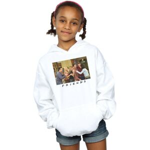 Friends Girl's Group Photo Apartment Hoodie in White Size: 7-8 Years White 7-8 Years Friends Girl's Group Photo Apartment Hoodie in White Size: 7-8 Years White 7-8 Years