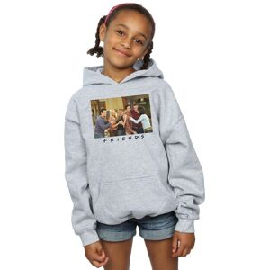 Friends Girl's Group Photo Apartment Hoodie in Grey Size: 7-8 Years Grey 7-8 Years Friends Girl's Group Photo Apartment Hoodie in Grey Size: 7-8 Years Grey 7-8 Years