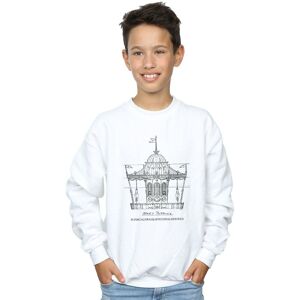 Disney Boy's Mary Poppins Carousel Sketch Sweatshirt in White Size: 7-8 Years White 7-8 Years Disney Boy's Mary Poppins Carousel Sketch Sweatshirt in White Size: 7-8 Years White 7-8 Years