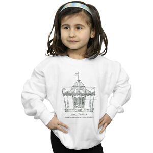 Disney Girl's Mary Poppins Carousel Sketch Sweatshirt in White Size: 7-8 Years White 7-8 Years Disney Girl's Mary Poppins Carousel Sketch Sweatshirt in White Size: 7-8 Years White 7-8 Years