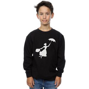 Disney Boy's Mary Poppins Flying Silhouette Sweatshirt in Black Size: 5-6 Years Black 5-6 Years Disney Boy's Mary Poppins Flying Silhouette Sweatshirt in Black Size: 5-6 Years Black 5-6 Years