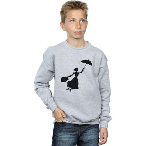 Disney Boy's Mary Poppins Flying Silhouette Sweatshirt in Grey Size: 5-6 Years Grey 5-6 Years Disney Boy's Mary Poppins Flying Silhouette Sweatshirt in Grey Size: 5-6 Years Grey 5-6 Years
