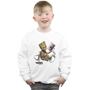 Marvel Boy's Guardians Of The Galaxy Groot Tape Sweatshirt in White Size: 7-8 Years White 7-8 Years Marvel Boy's Guardians Of The Galaxy Groot Tape Sweatshirt in White Size: 7-8 Years White 7-8 Years
