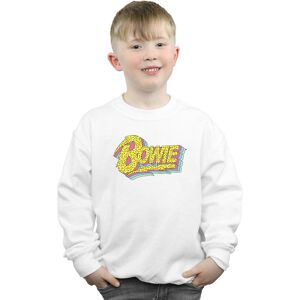David Bowie Boy's Moonlight 90s Logo Sweatshirt in White Size: 9 Years White 9 Years David Bowie Boy's Moonlight 90s Logo Sweatshirt in White Size: 9 Years White 9 Years