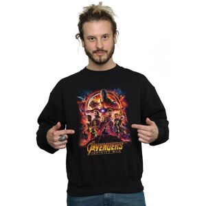 Marvel Men's Avengers Infinity War Movie Poster Sweatshirt in Black Size: XL Black XL Marvel Men's Avengers Infinity War Movie Poster Sweatshirt in Black Size: XL Black XL
