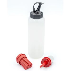 MasterClass Barbecue Bottle Set with 3 Interchangeable Heads, 350ml in White White MasterClass Barbecue Bottle Set with 3 Interchangeable Heads, 350ml in White White