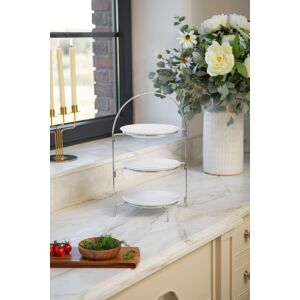 Artesa 3 Tier Afternoon Tea Cake Serving Stand, Silver Finish, 29 x 19.5 x 43cm Size: 29 x 19.5 x 43 cm Silver 29 x 19.5 x 43 cm Artesa 3 Tier Afternoon Tea Cake Serving Stand, Silver Finish, 29 x 19.5 x 43cm Size: 29 x 19.5 x 43 cm Silver 29 x 19.5 x 43 cm