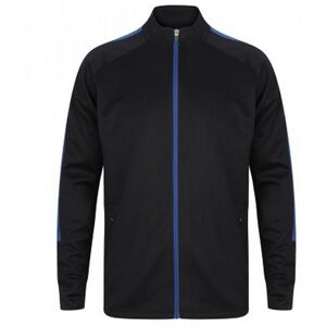 Finden & Hales Mens Knitted Tracksuit Top Navy/Royal Blue - Tracksuit Top Finden & Hales Mens Knitted Tracksuit Top Navy/Royal Blue - Tracksuit Top