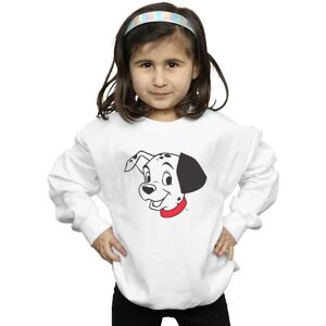 Disney Girl's 101 Dalmatians Dalmatian Head Sweatshirt in White Size: 7-8 Years White 7-8 Years Disney Girl's 101 Dalmatians Dalmatian Head Sweatshirt in White Size: 7-8 Years White 7-8 Years