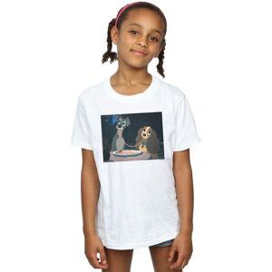 Disney Girl's Lady & The Tramp Spaghetti Slurp Cotton T-Shirt in White Size: 7-8 Years White 7-8 Years Disney Girl's Lady & The Tramp Spaghetti Slurp Cotton T-Shirt in White Size: 7-8 Years White 7-8 Years