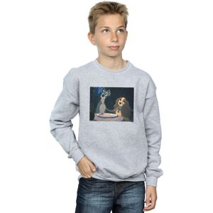 Disney Boy's Lady & The Tramp Spaghetti Slurp Sweatshirt in Grey Size: 12-13 Years Grey 12-13 Years Disney Boy's Lady & The Tramp Spaghetti Slurp Sweatshirt in Grey Size: 12-13 Years Grey 12-13 Years