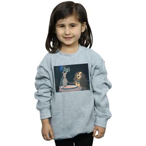 Disney Girl's Lady & The Tramp Spaghetti Slurp Sweatshirt in Grey Size: 7-8 Years Grey 7-8 Years Disney Girl's Lady & The Tramp Spaghetti Slurp Sweatshirt in Grey Size: 7-8 Years Grey 7-8 Years