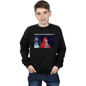 Disney Boy's The Little Mermaid Waiting For The Weekend Sweatshirt in Black Size: 7-8 Years Black 7-8 Years Disney Boy's The Little Mermaid Waiting For The Weekend Sweatshirt in Black Size: 7-8 Years Black 7-8 Years