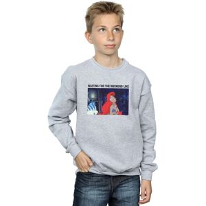 Disney Boy's The Little Mermaid Waiting For The Weekend Sweatshirt in Grey Size: 5-6 Years Grey 5-6 Years Disney Boy's The Little Mermaid Waiting For The Weekend Sweatshirt in Grey Size: 5-6 Years Grey 5-6 Years