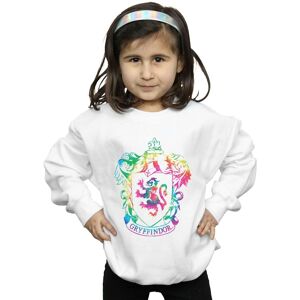 Harry Potter Girl's Gryffindor Crest Tie Dye Infill Sweatshirt in White Size: 9 Years White 9 Years Harry Potter Girl's Gryffindor Crest Tie Dye Infill Sweatshirt in White Size: 9 Years White 9 Years