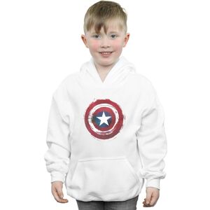 Marvel Boy's Captain America Splatter Shield Hoodie in White Size: 7-8 Years White 7-8 Years Marvel Boy's Captain America Splatter Shield Hoodie in White Size: 7-8 Years White 7-8 Years