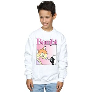 Disney Boy's Bambi Nice To Meet You Sweatshirt in White Size: 9 Years White 9 Years Disney Boy's Bambi Nice To Meet You Sweatshirt in White Size: 9 Years White 9 Years
