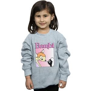 Disney Girl's Bambi Nice To Meet You Sweatshirt in Grey Size: 5-6 Years Grey 5-6 Years Disney Girl's Bambi Nice To Meet You Sweatshirt in Grey Size: 5-6 Years Grey 5-6 Years