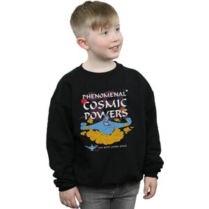 Disney Boy's Aladdin Genie Phenomenal Cosmic Powers Sweatshirt in Black Size: 9 Years Black 9 Years Disney Boy's Aladdin Genie Phenomenal Cosmic Powers Sweatshirt in Black Size: 9 Years Black 9 Years
