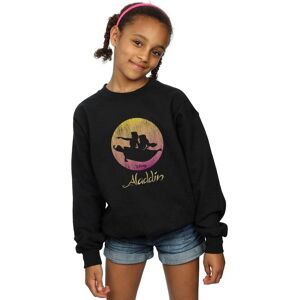 Disney Girl's Aladdin Flying Sunset Sweatshirt in Black Size: 7-8 Years Black 7-8 Years Disney Girl's Aladdin Flying Sunset Sweatshirt in Black Size: 7-8 Years Black 7-8 Years