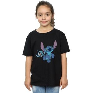 Disney Girl's Lilo & Stitch Hypnotized Cotton T-Shirt in Black Size: 7-8 Years Black 7-8 Years Disney Girl's Lilo & Stitch Hypnotized Cotton T-Shirt in Black Size: 7-8 Years Black 7-8 Years