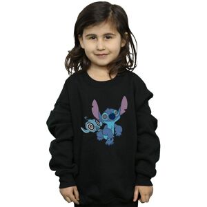 Disney Girl's Lilo & Stitch Hypnotized Sweatshirt in Black Size: 9 Years Black 9 Years Disney Girl's Lilo & Stitch Hypnotized Sweatshirt in Black Size: 9 Years Black 9 Years