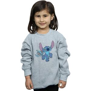 Disney Girl's Lilo & Stitch Hypnotized Sweatshirt in Grey Size: 7-8 Years Grey 7-8 Years Disney Girl's Lilo & Stitch Hypnotized Sweatshirt in Grey Size: 7-8 Years Grey 7-8 Years